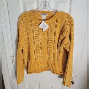 Old Navy Women's Mustard Knit Sweater